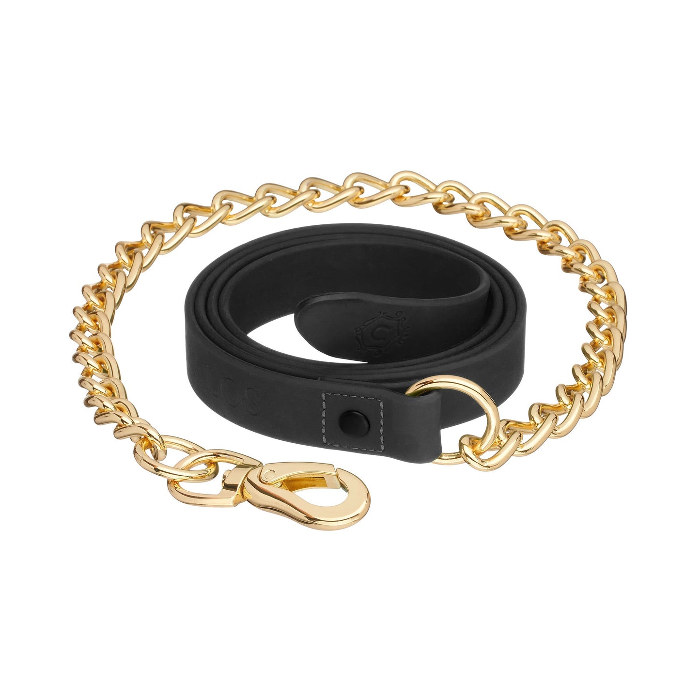 Black and Gold Horse Lead - iCavalos