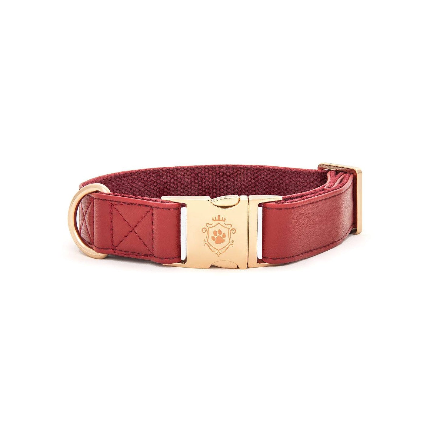 Burgundy collar