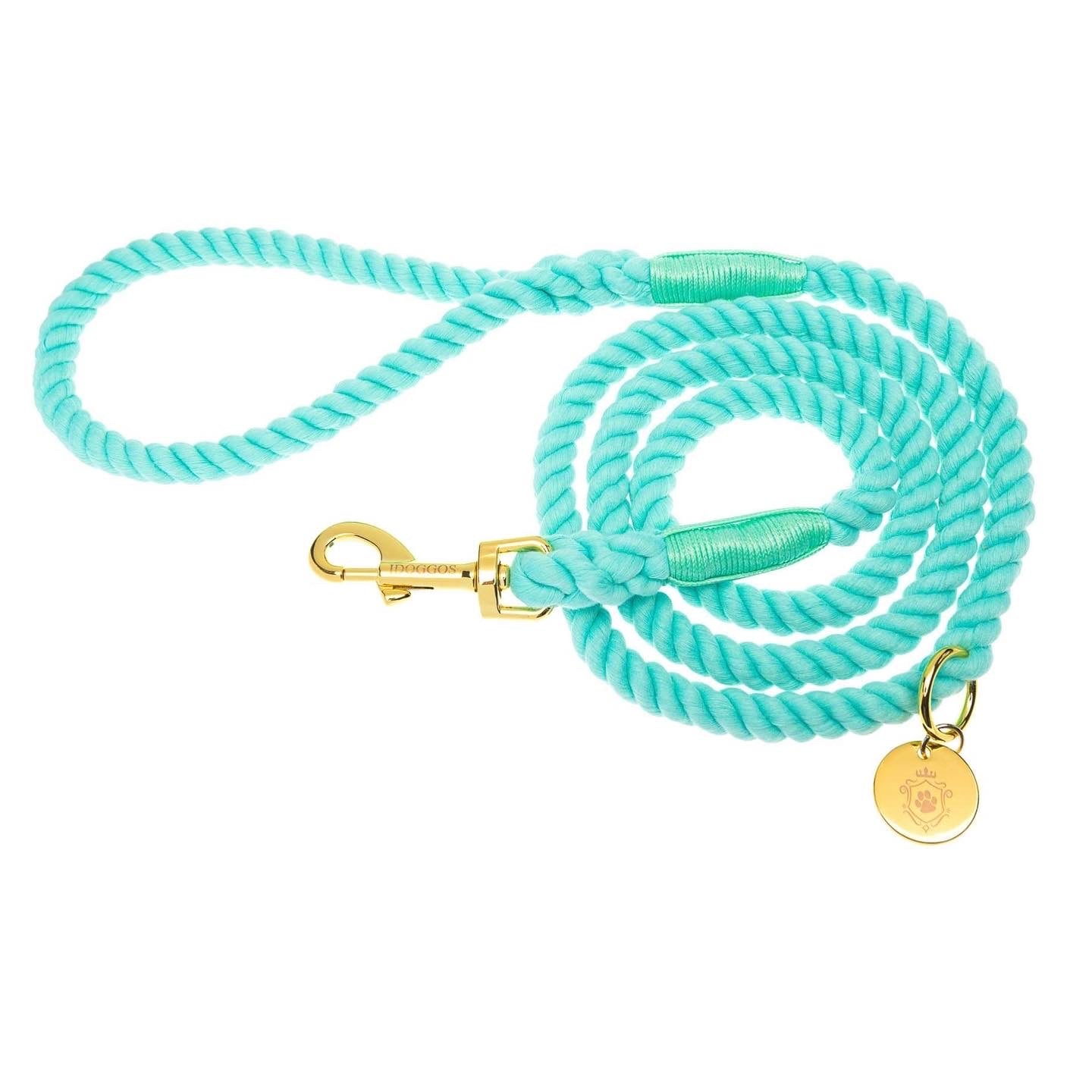 Laisse en corde Turquoise - Précommande